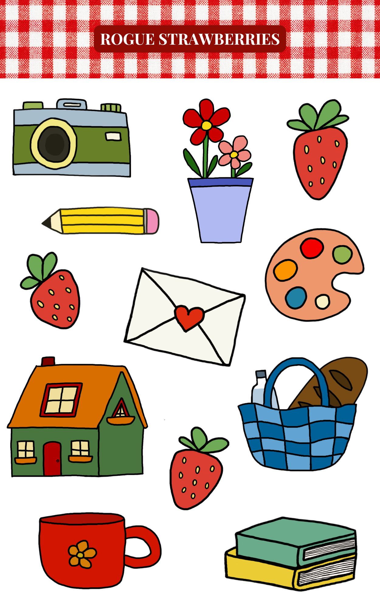 Sunny Doodles Sticker Sheet